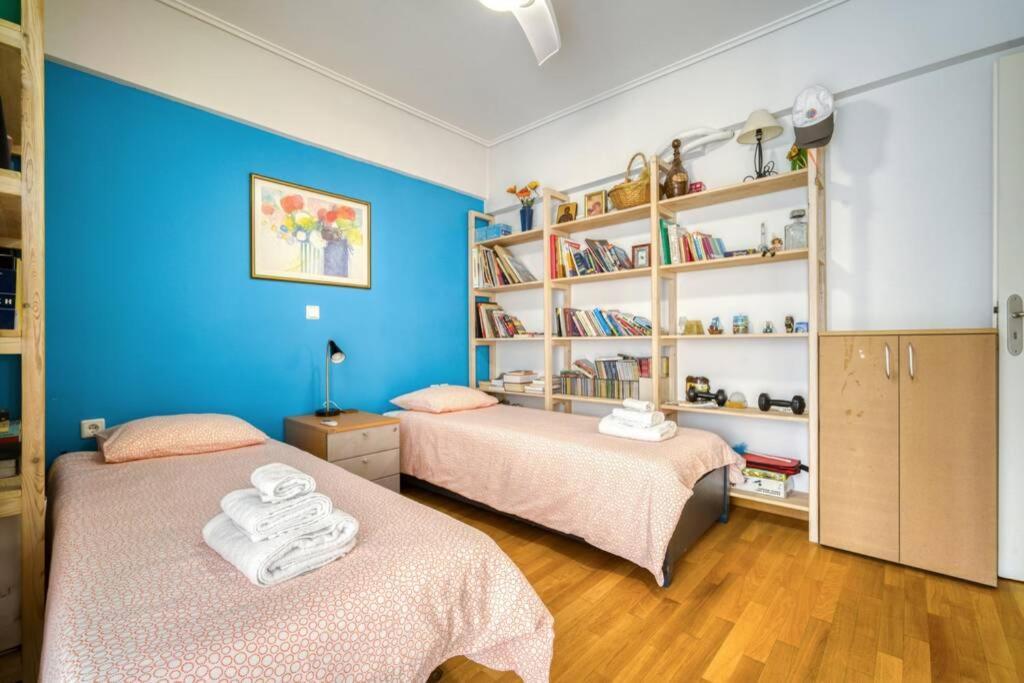 Spacious Family Flat Near Parthenon Free Parking Athen Eksteriør billede