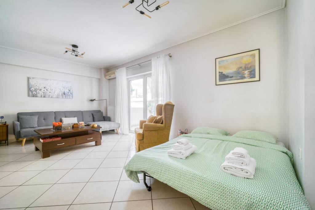 Spacious Family Flat Near Parthenon Free Parking Athen Eksteriør billede